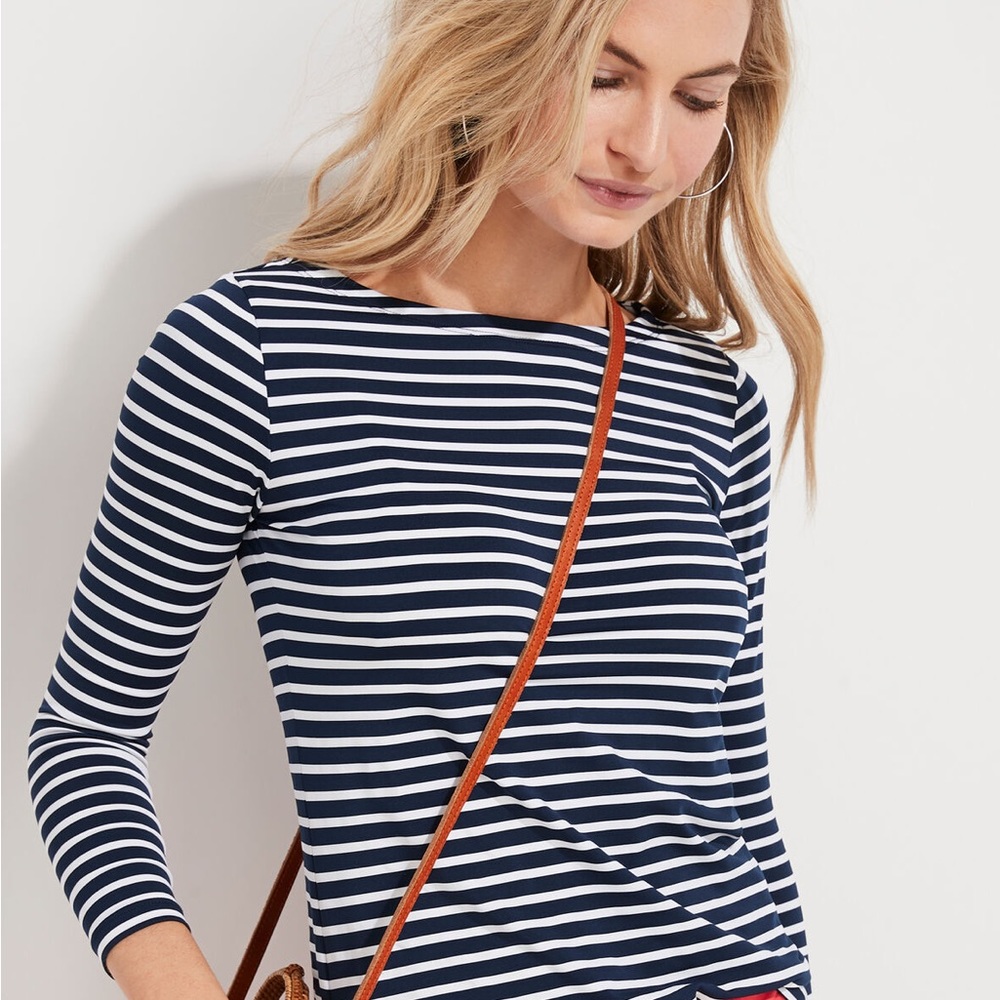 Vineyard Vines Striped Sankatay Simple Tee | Small